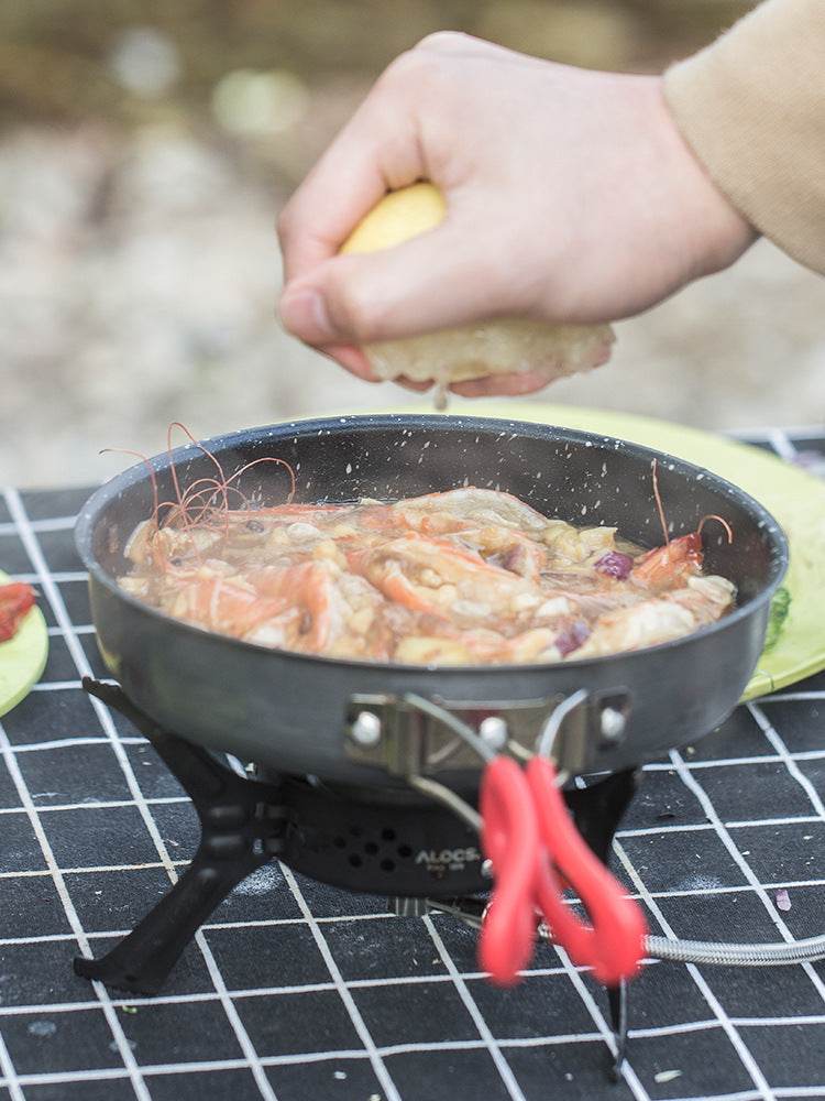 Alocs Medical Stone Color Non-stick Pan Household Outdoor Folding Small Single Pan Frying Pan Non-stick Pan Frying Pan - Mubimart