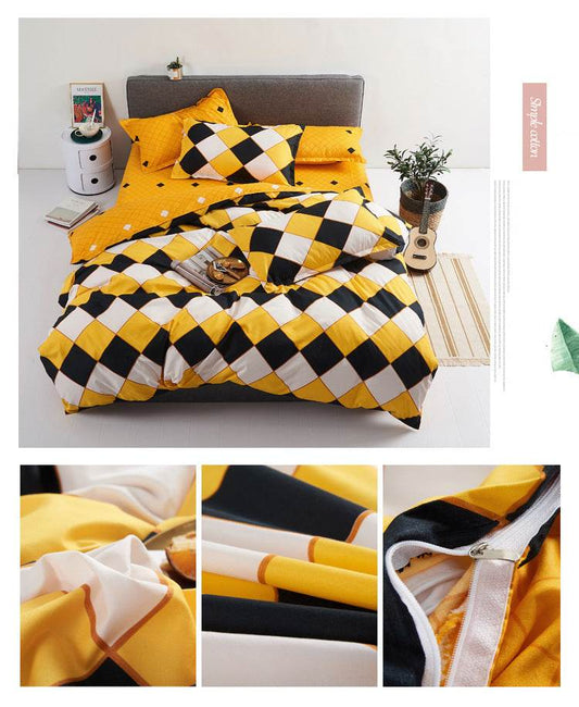 Aloe Cotton Sheets Four-piece Bedding - Mubimart