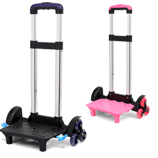 Aluminum-alloy-Pull-Rod-Bracket-Roll-Cart-Kid-Trolley-For-Backpack-And-School-Bag-Luggage-For-Children-6-Wheels-Expandable-Rod-Mubimart-2441 - Mubimart