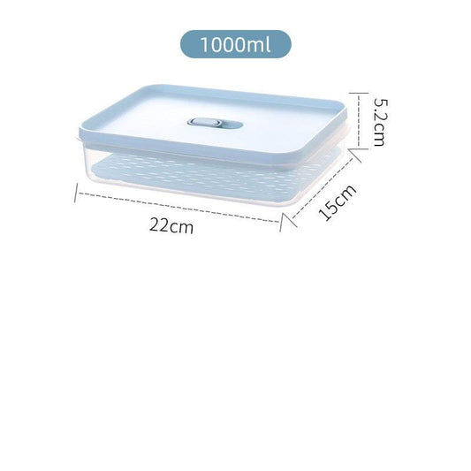 Antibacterial Refrigerator Storage Box, Food, Fruit And Food Storage Drain Basket - Mubimart