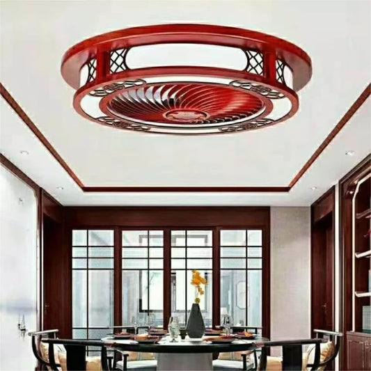 Antique-Chinese-Fan-Lamp-Bedroom-Ceiling-Mubimart-3653 - Mubimart