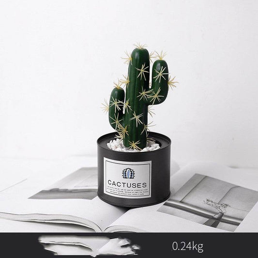 Artificial Green Plant Ornaments Potted Ornaments Green Plants Fake Flower Ornaments - Mubimart