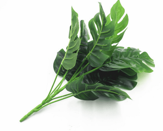 Artificial Plants Green Turtle Leaves - Mubimart