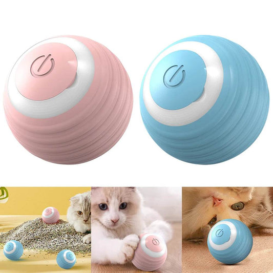 Automatic Moving Bouncing Rolling Ball Smart Cat Toy Ball Self-Moving Kitten Toy For Indoor Cat Kitten - Mubimart