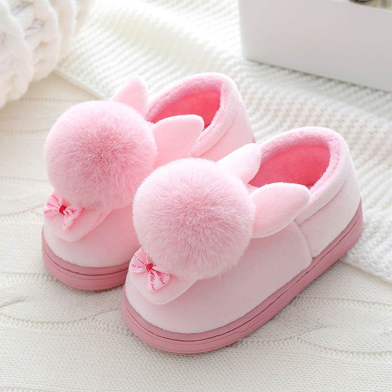Autumn And Winter Boys And Girls Baby Cartoon Plush Shoes - Mubimart