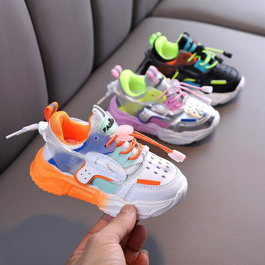 Autumn Baby Girls Boys Casual Shoes Soft Bottom Non-slip Breathable Outdoor Fashion for Kids Sneakers Children Sports Shoes - Mubimart