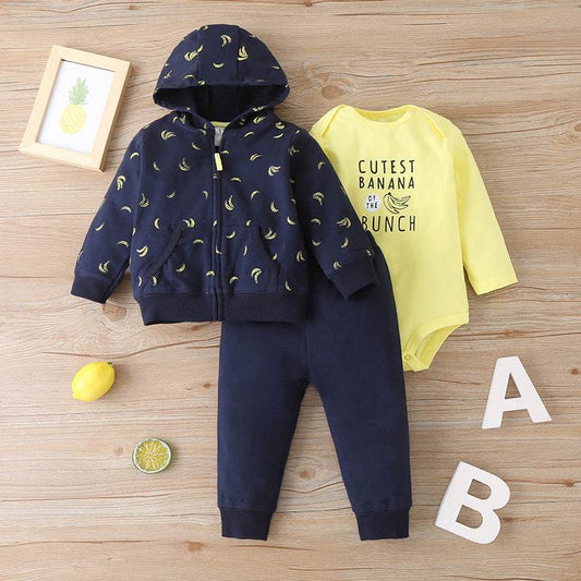 Autumn Hot Style Baby 3-Piece Zipper Jacket - Mubimart