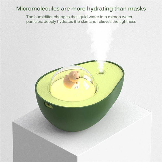 Avocado Mini Spray Humidifier USB Charging Night Light Portable Mist Sprayer For Home Car - Mubimart