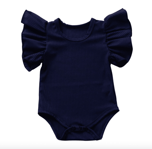 Baby-Boy-And-Girl-Short-sleeved-Ruffle-Jumpsuit-Mubimart-4477 - Mubimart