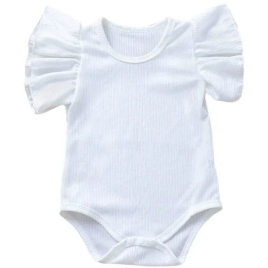Baby-Boy-And-Girl-Short-sleeved-Ruffle-Jumpsuit-Mubimart-8721 - Mubimart