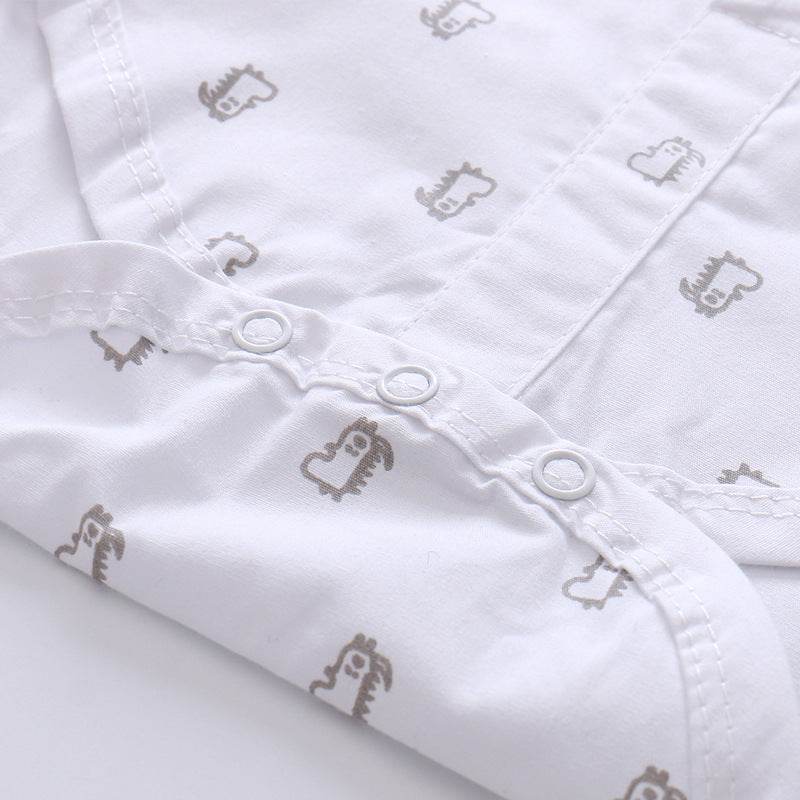 Baby Boy Cross-border Baby Boy Overalls Suit Gentleman Short Sleeve Going Out Rompers - Mubimart