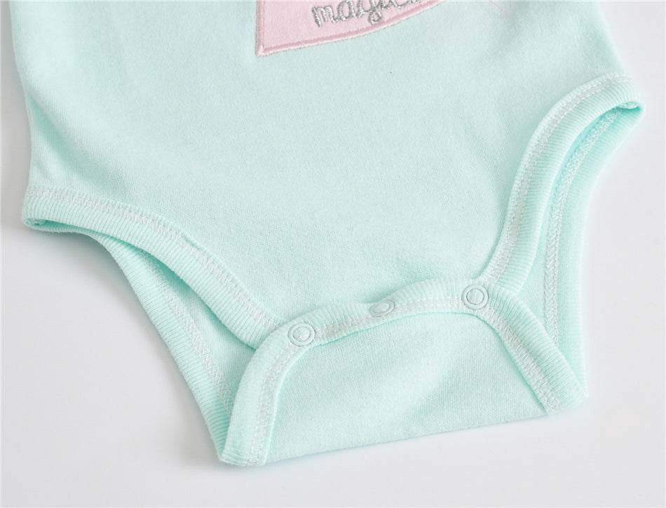 Baby Crawling Suit Short-Sleeved One-Piece Multi-Piece - Mubimart