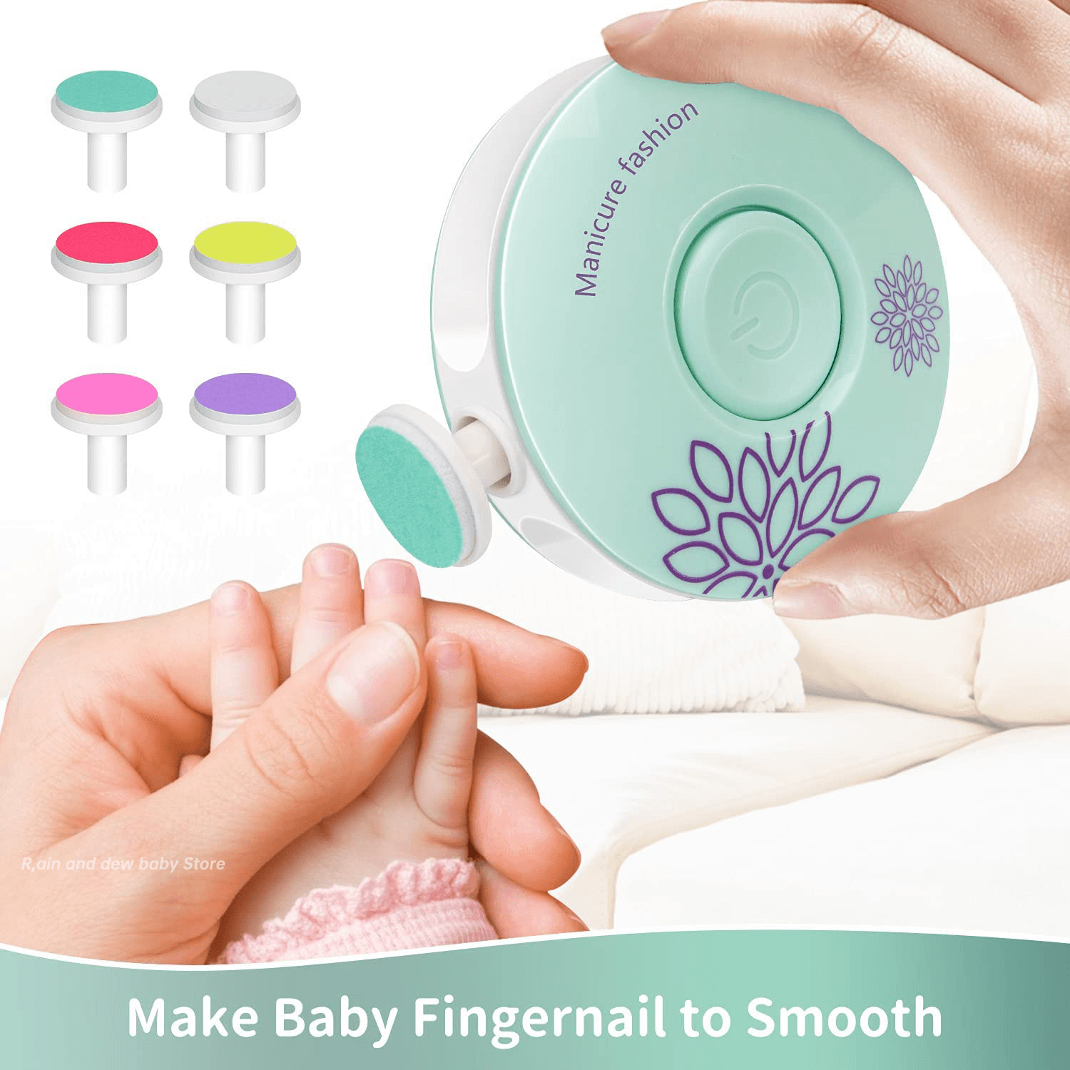 Baby Electric Nail Grinder Children's Nail Clipper Baby Nail Clipper Set Cutter For Newborn - Mubimart