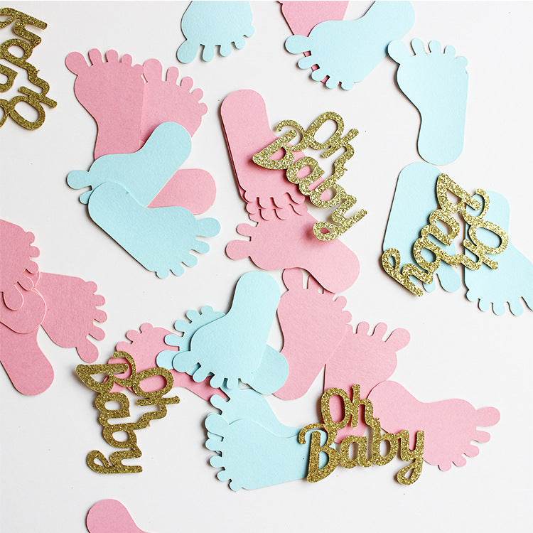 Baby Gender Reveal Party Paper Scrap - Mubimart