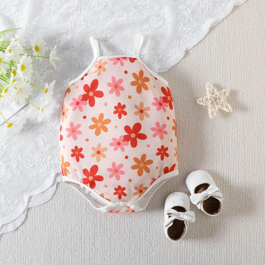 Baby Girl Clothing Flower Overall Dress Set - Mubimart