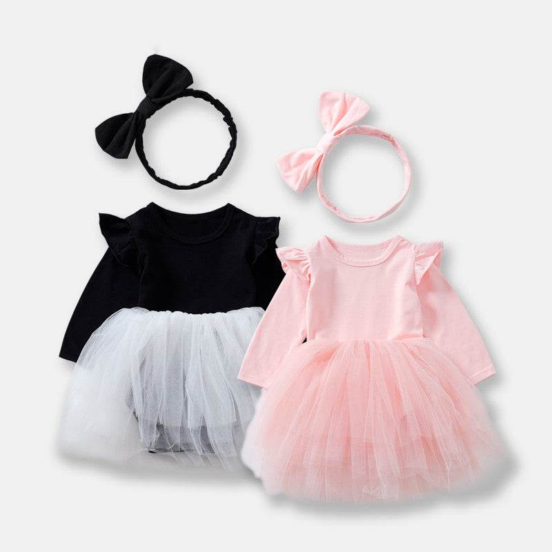 Baby Girl Korean style two piece set - Mubimart