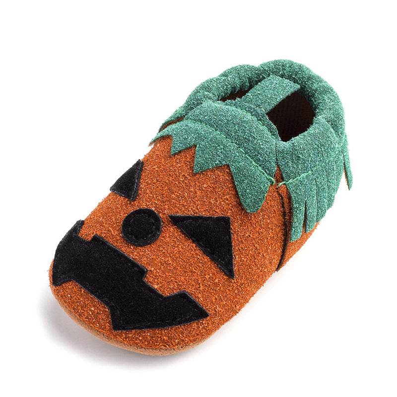 Baby Girls Boys Halloween Pumpkin Cosplay Slip-on Shoes Soft First Walking Children Canvas Shoes Kids Girls Walking Shoes - Mubimart