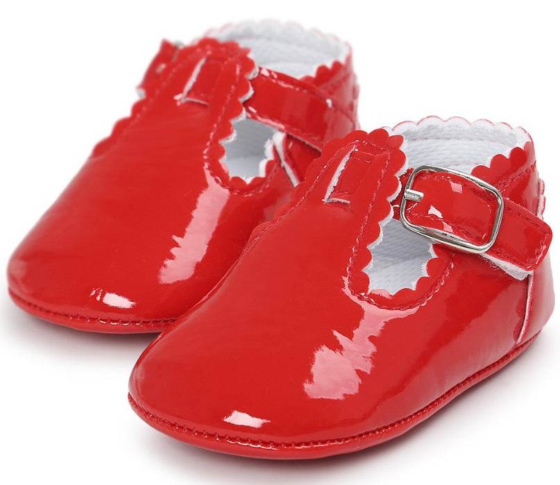 Baby Princess Shoes Baby Shoes Soft Soled Shoes Bright Shoes - Mubimart