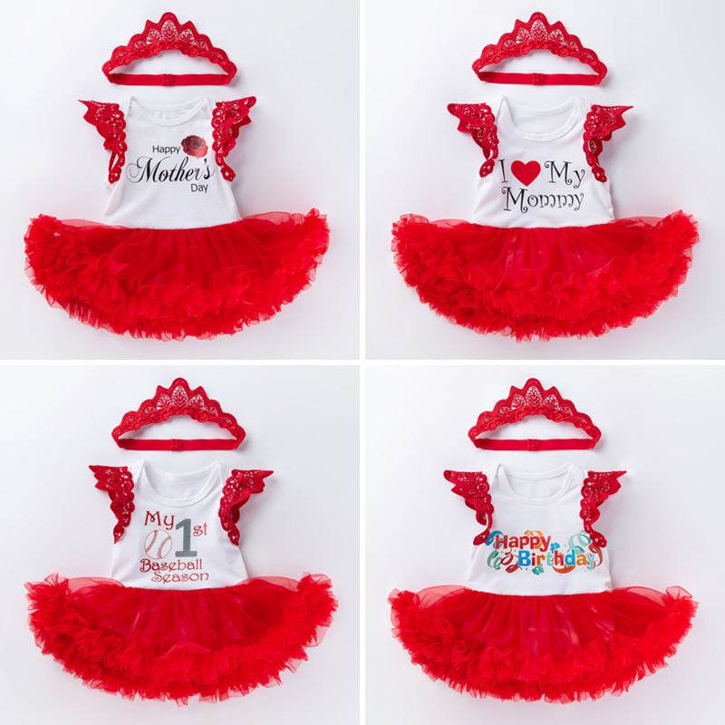 Baby clothes 0-2 years old baby girl sleeveless dress - Mubimart