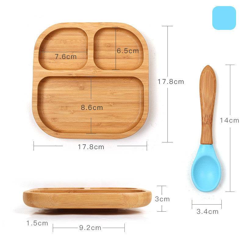 Baby dinner training plate children's cutlery set - Mubimart