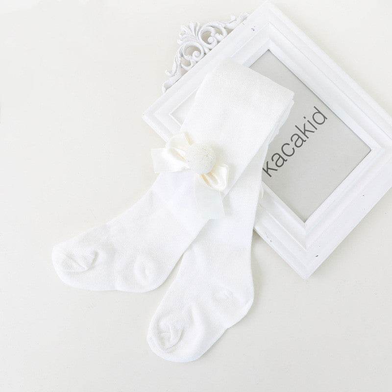 Baby girl bow tights - Mubimart