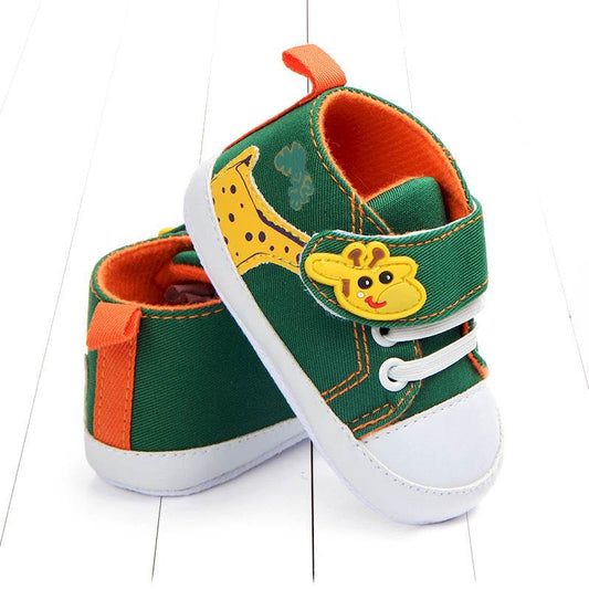 Baby shoes with giraffe pattern Small non-slip toddler shoes - Mubimart