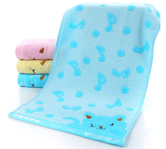 Bamboo Fiber Kitten Face Bath Towels - Mubimart