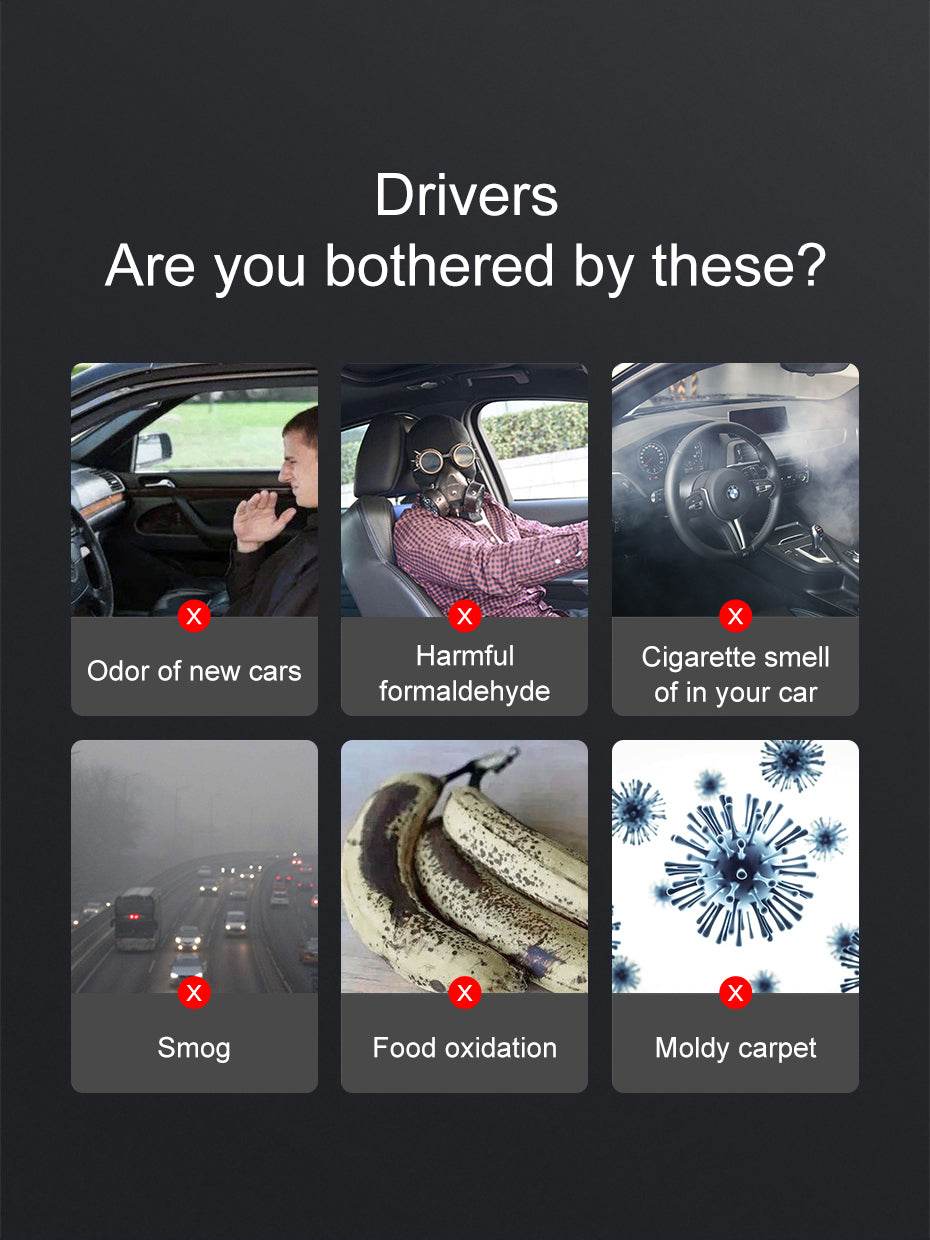 Baseus Car Air Purifier Air Freshener - Mubimart