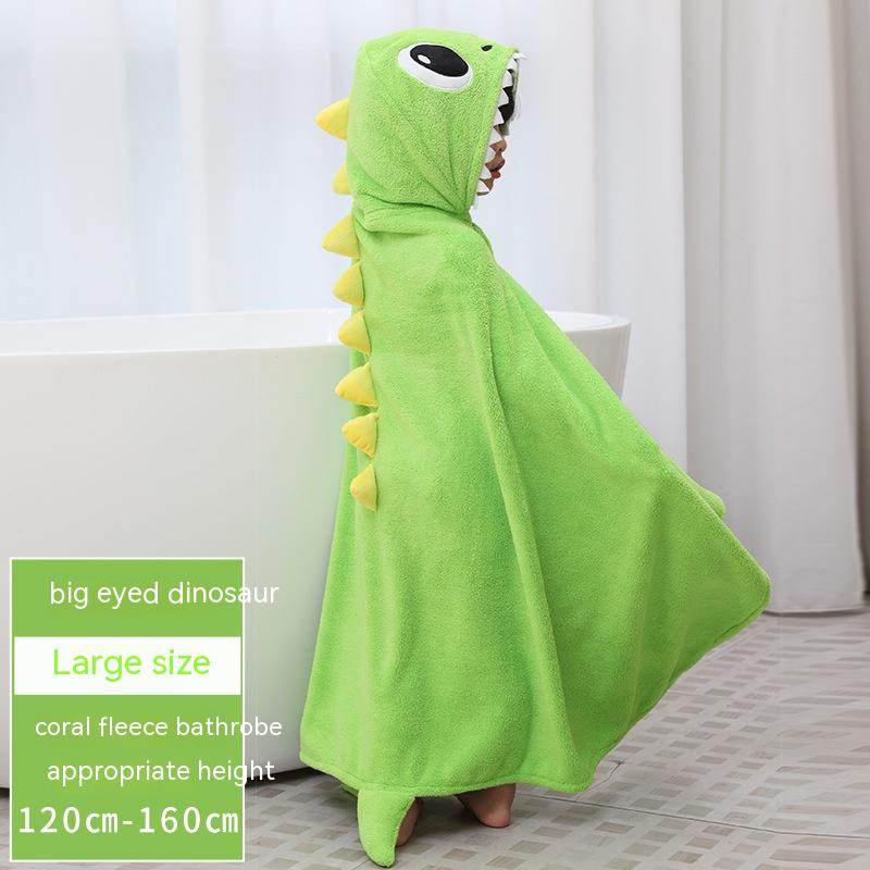 Bath Towel For Children Double-layer Cloak Hooded Bathrobe - Mubimart