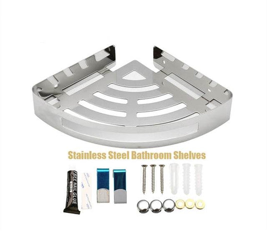 Bathroom Accessories Corner Shelf Toilet Shelf - Mubimart