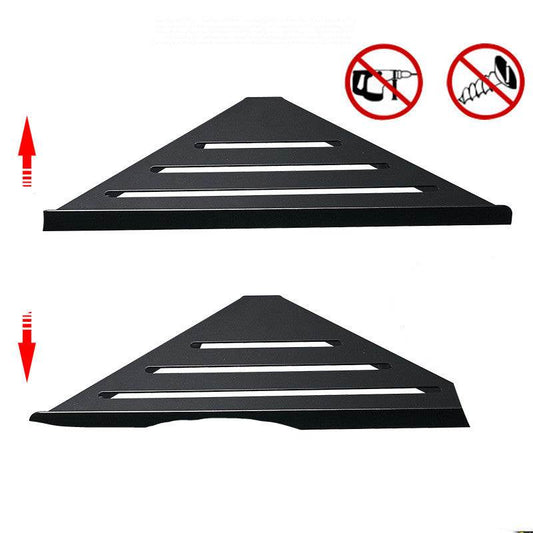 Bathroom Stainless Steel Shower Gel Shelf Free Perforation On Bathroom Wall - Mubimart