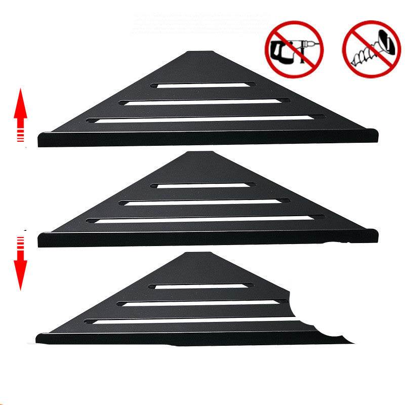 Bathroom Stainless Steel Shower Gel Shelf Free Perforation On Bathroom Wall - Mubimart