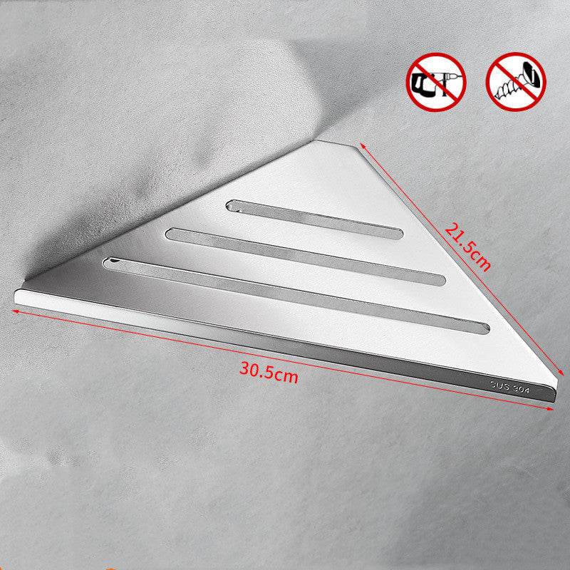 Bathroom Stainless Steel Shower Gel Shelf Free Perforation On Bathroom Wall - Mubimart
