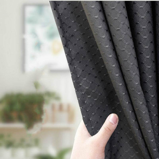 Bathroom jacquard shower curtain - Mubimart