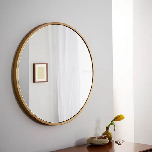 Bathroom wall bathroom mirror wall hanging decorative mirror - Mubimart