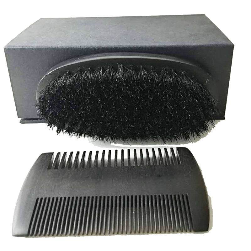 Beard Brush, Bristles, Beard Brush, Wooden Beard Brush, Beard Brush, Double-sided Brush Set - Mubimart