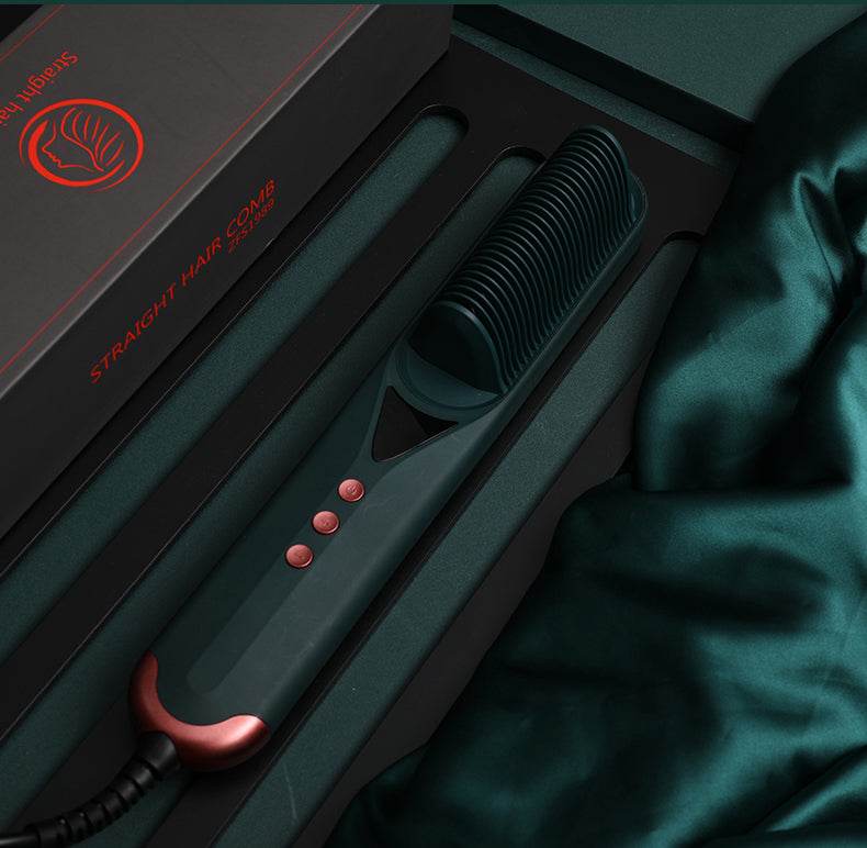 Beard Comb Beard Hair Straightener Brush Hot Comb Curling Iron - Mubimart