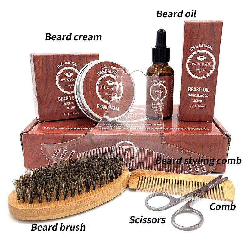 Beard care set Beard oil and beard cream - Mubimart