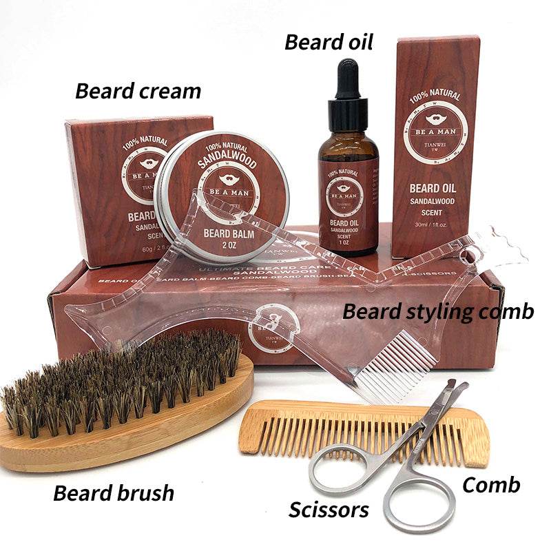 Beard care set Beard oil and beard cream - Mubimart