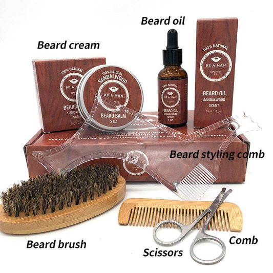 Beard care set Beard oil and beard cream - Mubimart