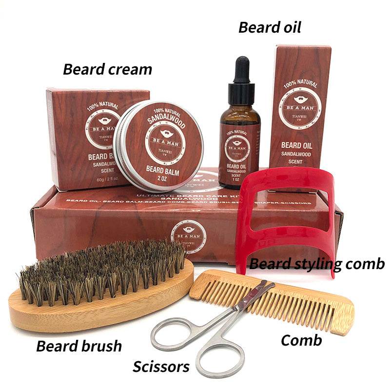 Beard care set Beard oil and beard cream - Mubimart