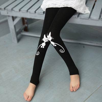 Big Kids' Cotton Stretch Leggings - Mubimart