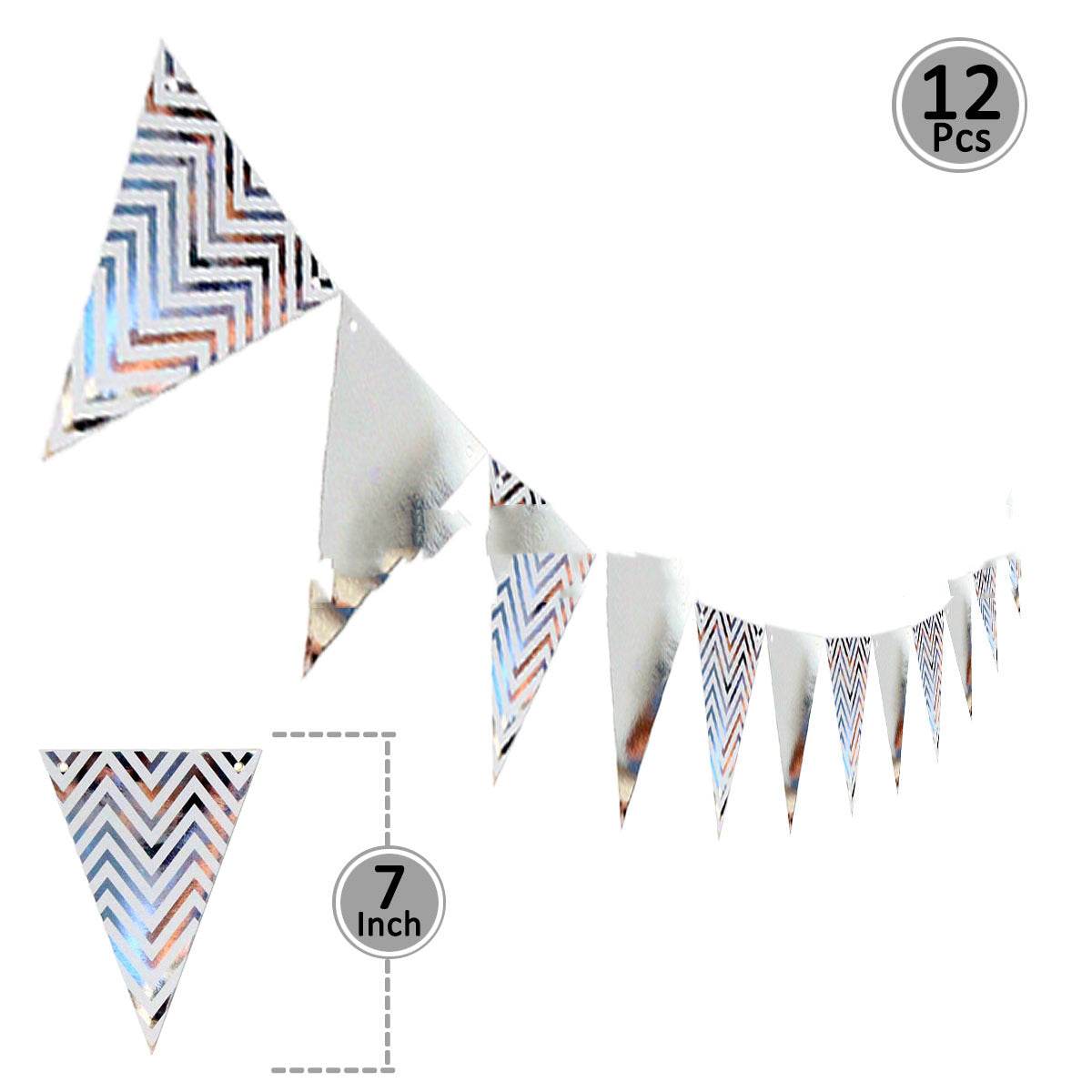 Birthday Party Supplies Paper Decoration Pull Flag Banner - Mubimart