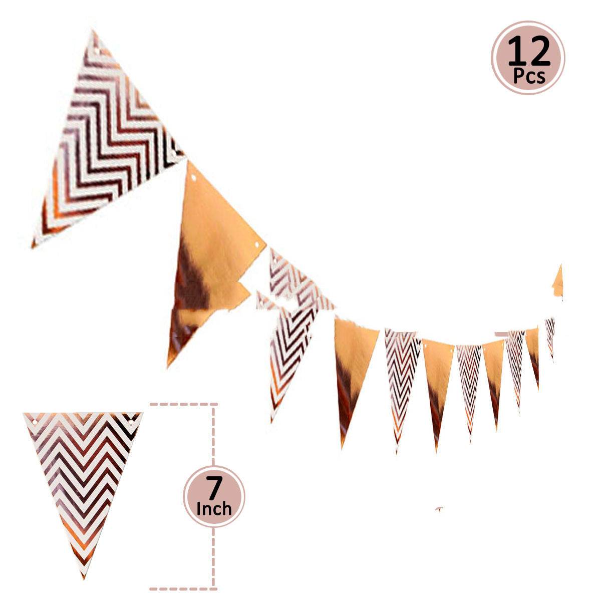 Birthday Party Supplies Paper Decoration Pull Flag Banner - Mubimart