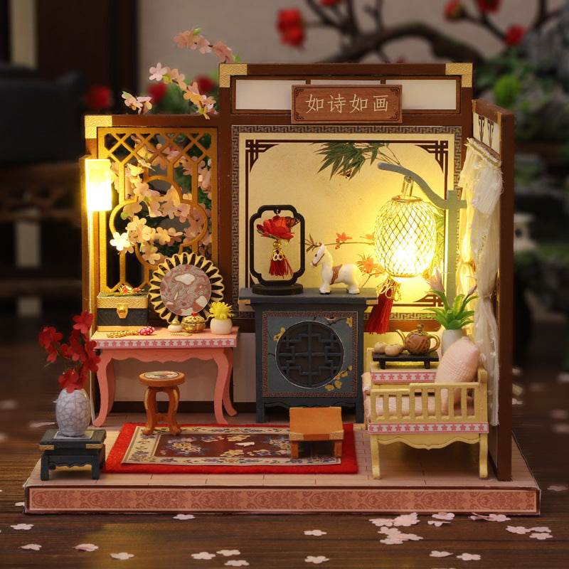 Birthday present DIY house model toy art house model - Mubimart