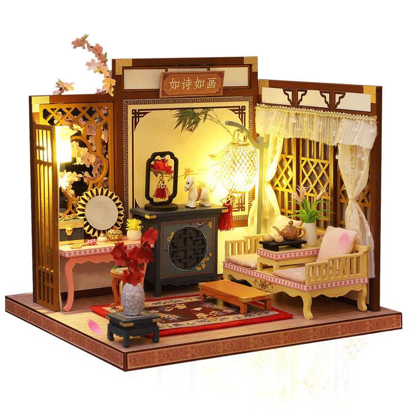 Birthday present DIY house model toy art house model - Mubimart