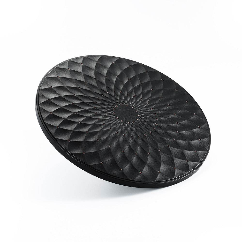 Black ABS Round Bathroom Shower Head - Mubimart