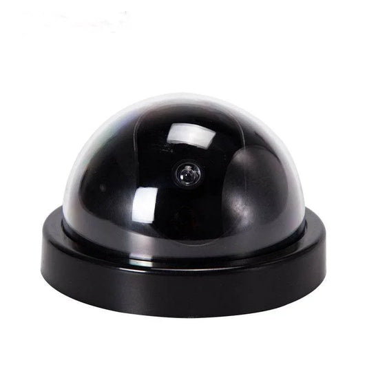 Black-Plastic-Smart-Indoor-Outdoor-Dummy-Home-Dome-Fake-CCTV-Security-Camera-With-Flashing-Red-LED-Light-Mubimart-9241 - Mubimart