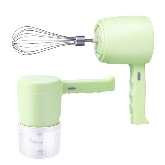Blender 2 In 1 Multifunctional Electric Hand Mixer USB Planetary Handheld Mixer With Bowl Food Processors Chopper Beater Frother - Mubimart