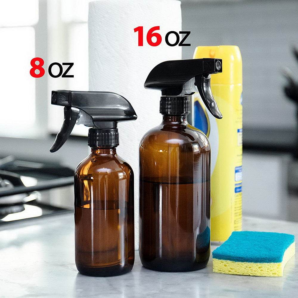 Blue Boston Glass Bottle Spray Bottle Essential Oil Bottle - Mubimart